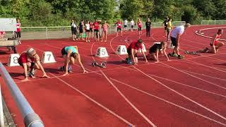 23. Sparkassen Jedermann-Zehnkampf in Ahlen - 100 m mit Fehlstart Riege 4