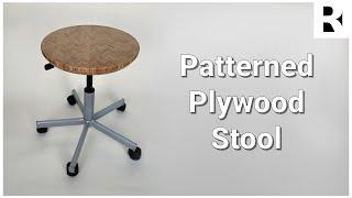 DIY Upcycling Project: A Patterned Plywood Stool