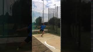 Adam Helcelet Discus Throw side view training camp 2018