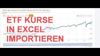 ETF- und Aktienkurse in Excel automatisch importieren I Excelpedia