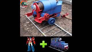 Guess The Monster - Scary Cursed Thomas Train  ROBOT TRAINSFORMER TRANSFORMER CAR EYES MONSTER