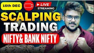 Banknifty & Nifty Live Optionstrading | 16 December | Zero Hero live trade #banknifty #nifty