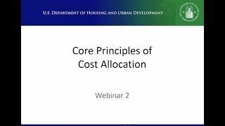 Core Principles of Cost Allocation