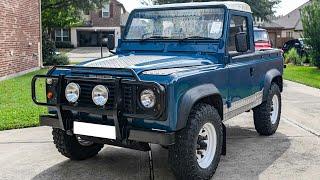 1984 Land Rover Defender 90 Pickup Walk-around Video