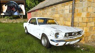 Ford Mustang Barn Find Restoration and Drifting!! - Forza Horizon 4 - Logitech G29