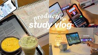 productive study vlog: studying for exam  late night study, post finals, productive days, uni vlog