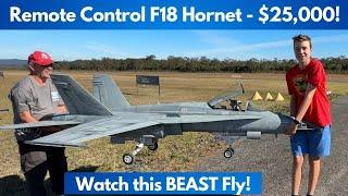 BEAST - $25,000 F/A-18 Hornet Remote Control Fighter Jet in Action