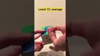 LEVEL 1 to 100 on Rubik’s Cube #shorts
