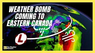 Weather Bomb To Bring Messy Conditions In Eastern Canada | #forecast