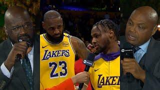 Shaq and Chuck react to LeBron and Bronny James first NBA game together