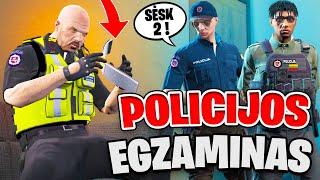 POLICIJOS EGZAMINAS ?! ∣ GTA ROLEPLAY LIETUVIŠKAI (OneX.lt)