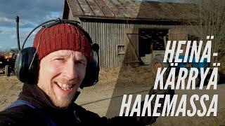 Heinäkärryä hakemassa