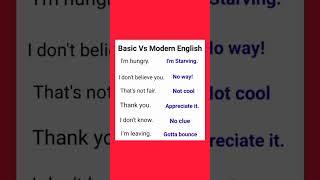 Basic vs Modern English|practice #basicenglish #vocabulary #englishspeakingpractice #learnenglish