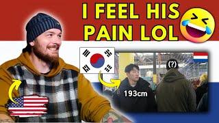 American Reacts to when a 193cm Tall Korean Visits The Netherlands