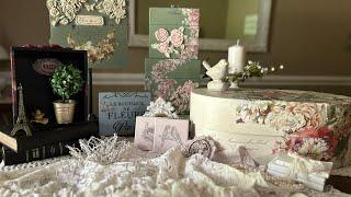 Creating Shabby Chic Thrift Flips Using Both New (2024) and Older IOD Products