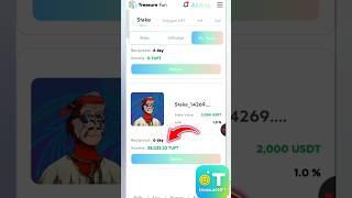 How to stake 4000 tuft token / low gas fee, every stake now #treasure #nft