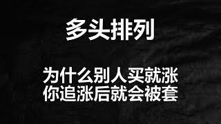 均线多头排列的实战奥秘，为什么别人买就吃肉，你追高就被套