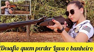 DISPUTA NO TIRO ESPORTIVO LARA & VANDERSON EM UM DESAFIO COM GAMO WHISPER FUSION E HATSAN HT 135