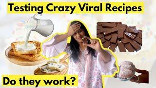 Testing Crazy  Viral Recipes from Youtube Shorts / Do these Recipes Work 