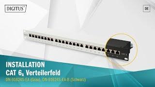 DIGITUS® CAT 6A, Klasse EA Patch Panel, geschirmt (DN-91624S-EA, DN-91624S-EA-B)