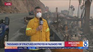 Wildfires destroy thousands of homes in LA area - Thursday 4pm Team Coverage