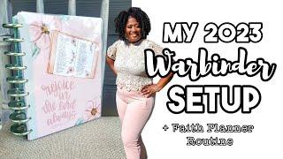 My Current Warbinder  Faith Planner Setup + My Current Faith Routine| Happy Planner & KellofAPlan