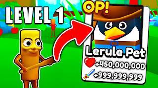 Starting Over as NOOB with OP LERULE PET In Brainrot Evolution!