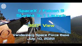 Starlink 3-1 Launch - 360-degree view