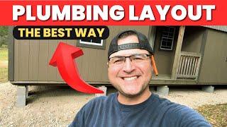 The Best Plumbing Layout For Shed To House Conversion!