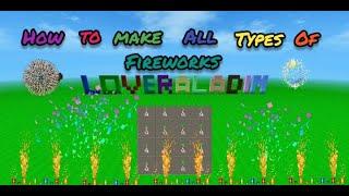 How to make all types of fireworks mini blockcraft 3D