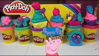 NEW Play Doh Sparkle Compund &Peppa Pig Cupcakes & Molds |  Tuesday Play-Doh