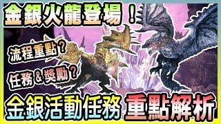 【魔物獵人NOW MH:NOW】金銀活動開跑!活動任務內容/獎勵/流程重點完全解析!