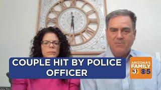 Couple visiting relives getting hit by Scottsdale police officer