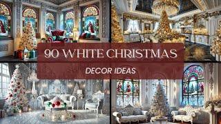 90 Elegant White Christmas Decor Ideas for a Festive Home