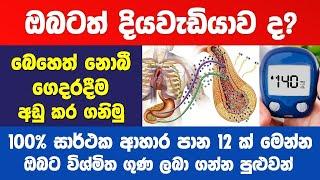 දියවැඩියාව පාලනය කරන ආකාරය ආහාර 12කින් - 12 Super Foods For Diabetes - Sihela TV