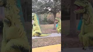 dinosaur is in the neighborhood @trick-or-treat