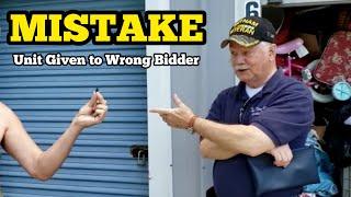 MISTAKE Wrong Abandoned Storage Unit Buyer Is Given A Locker At The Auction / Real Life Storage Wars