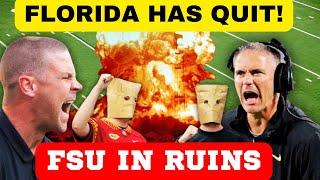 FLORIDA HAS QUIT! FSU IN RUINS, TENNESSEE FOOTBALL, FLORIDA STATE FOOTBALL, FLORIDA FOOTBALL, SEC