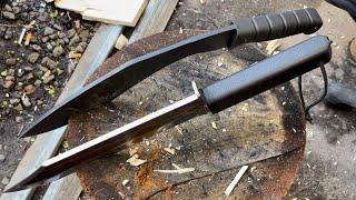 Bowie vs Kukri chopping comparison