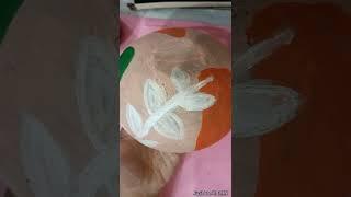 Painting on Pot #shorts #youtubeshorts #art #diy #painting #viralshorts #viral #acrylicpainting