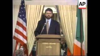 USA: SINN FEIN LEADER GERRY ADAMS VISIT