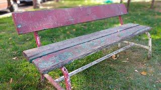 Bench restoration for my small garden.