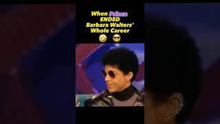 #prince ENDED #barbarawalters Whole Career on #theview  #whendovescry