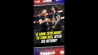 Is Sami Zayn About to Turn Heel A Shift to the Dark Side Incoming! #SamiZayn #HeelTurn #WWE