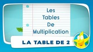 Comptines pour enfants - La Table de 2 (apprendre les tables de multiplication)