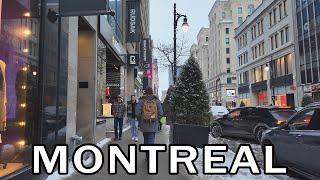 Downtown Montreal Winter Walk - January 2025