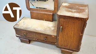 I restored an old Vanity Table and found an unexpected link to the past