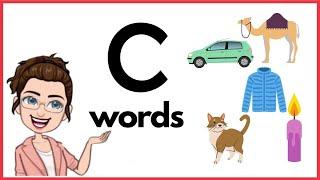 WORDS THAT START WITH Cc | 'c' Words | Phonics | Initial Sounds | LEARN LETTER Cc