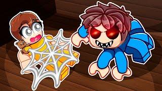 Surviving an EVIL SPIDER with ANGELAZZ and REFTZY in Roblox!