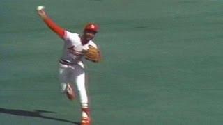 Ozzie makes an incredible diving stop, throw